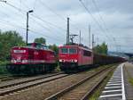 Während die 155 070-6 nach der Überholung durch ICE 1611 im Bahnhof Göschwitz (Saale) gleich ihre Fahrt in Richtung Saalfeld fortsetzen wird, wartet  Selina  der Uwe Adam EVU GmbH noch